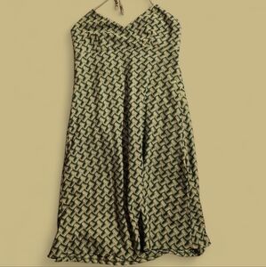 EUC THE LOFT Abstract Geometric Halter Dress